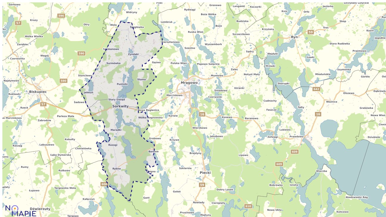 Mapa wyborów do sejmu Sorkwity